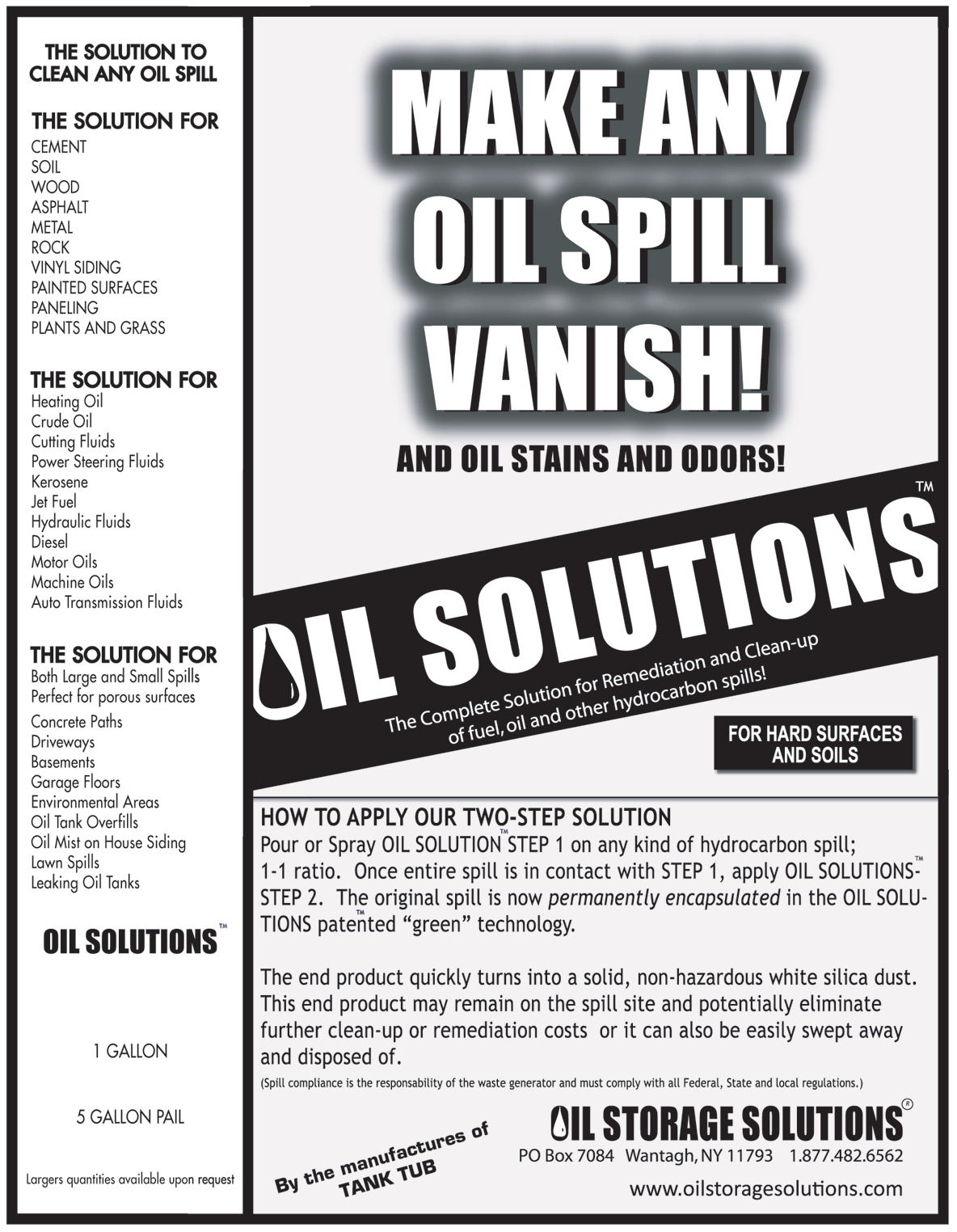 oil stain solutions